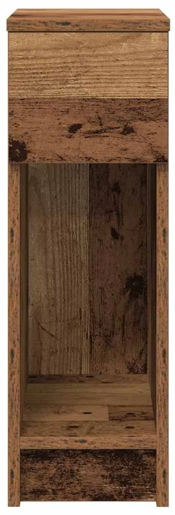 antik fa színű éjjeliszekrény fiókkal 20 x 36 x 60 cm