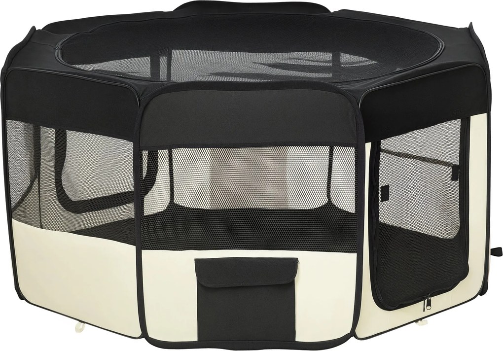 PawHut Kiskutya Játékkerítés Állatmozgató Kerítés Kiskutya Kerítés Kiskutya Játékkerítése 600D Oxford Ø120 x H58 cm | Aosom