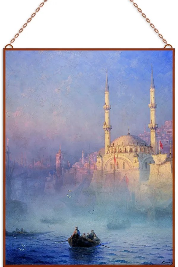 Ivan Aivazovsky - Constantinople üvegkép, falikép