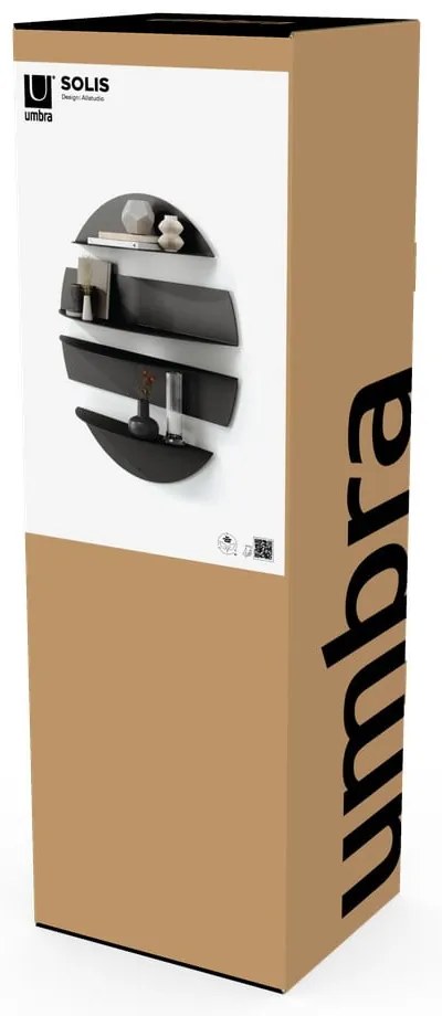 Fekete fém polc készlet 4 db-os 76 cm Solis – Umbra