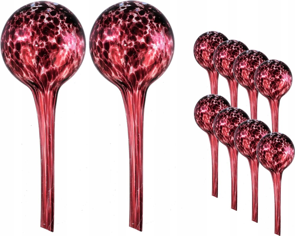 10 db-os üveg öntöző szett adagoló gömb szobanövényekhez lila 1