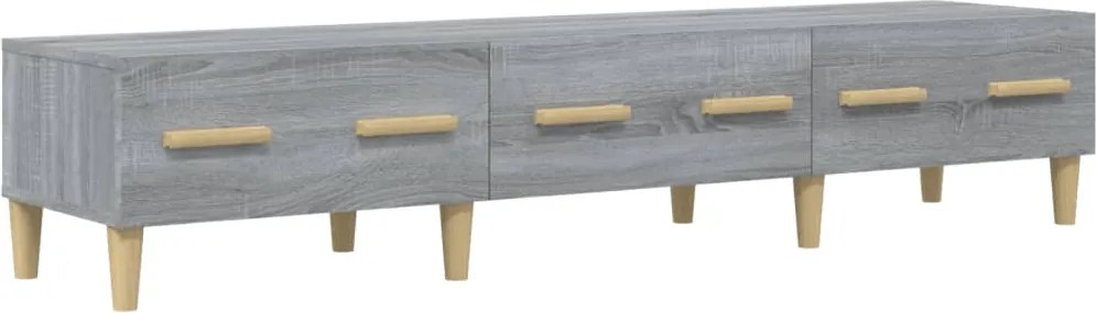 vidaXL szürke sonoma színű szerelt fa TV-szekrény 150 x 34,5 x 30 cm