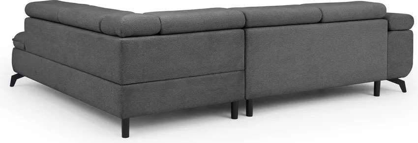 Szürke zsenília sarokkanapé (jobb oldali-L alakú) Marbeya – Ropez