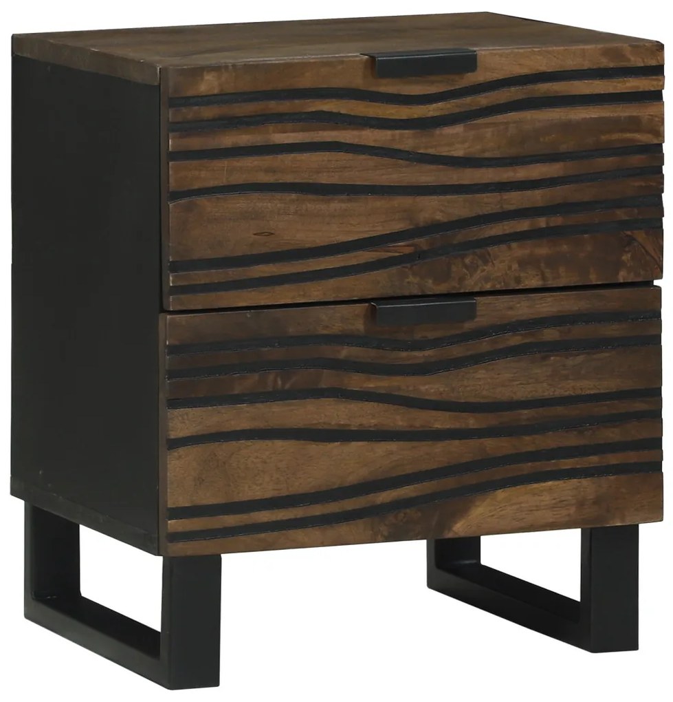 Éjjeli szekrények - 2 db, 40x33.5x46 cm, tömör mangófából készült