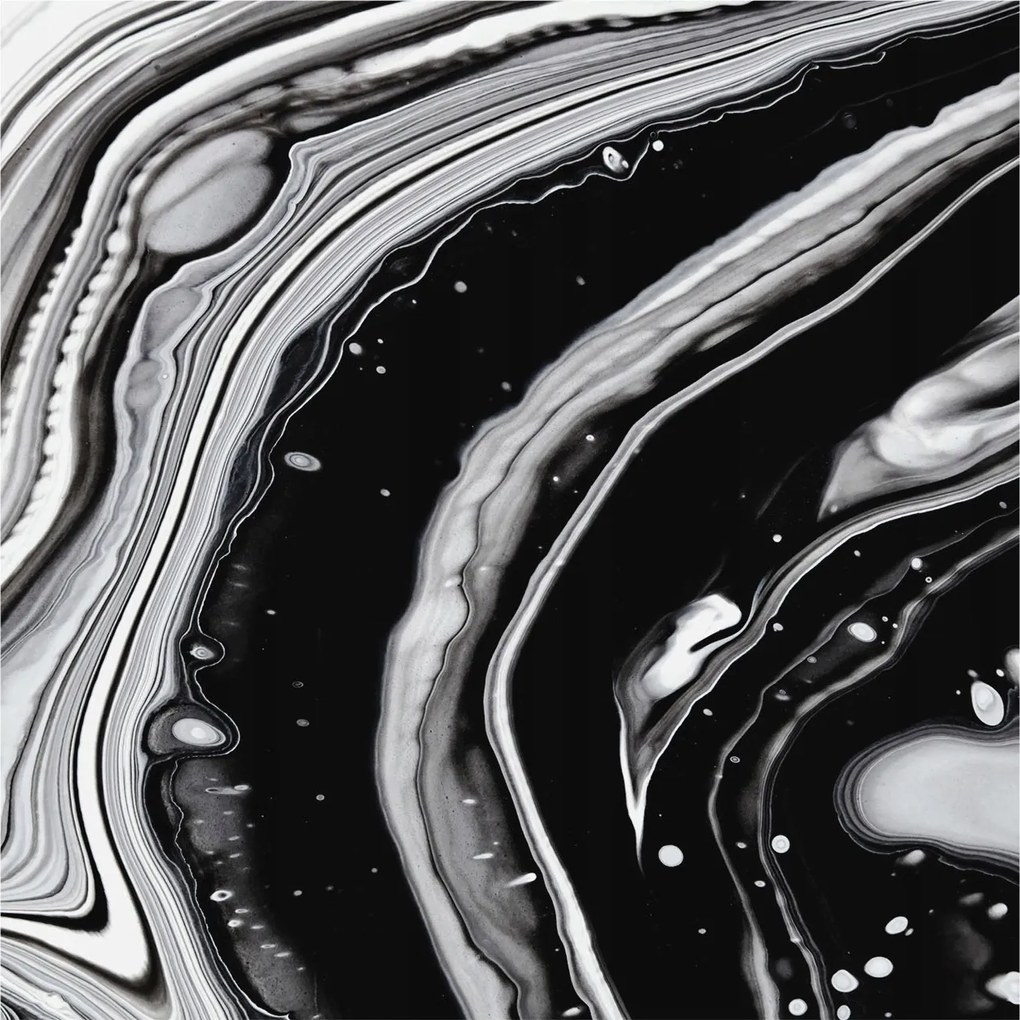 Fotótapéta Flizelin Fal a Hálószobába Monokróm hullámok 250x250