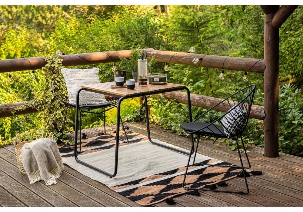 Coco 2 db fekete kerti szék - Bonami Selection