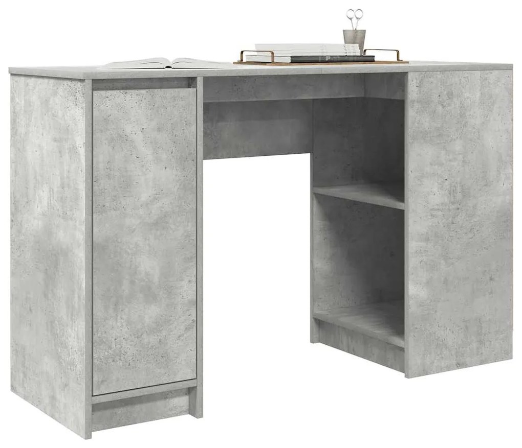 betonszürke forgácslap íróasztal 120x42x76 cm
