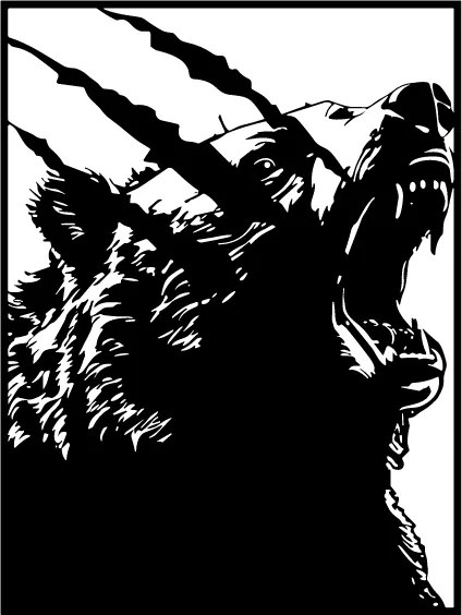 Fali dekoráció Kép minta Medve