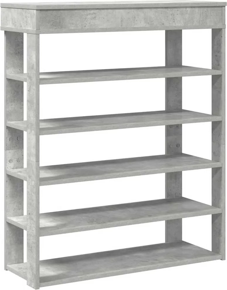vidaXL beton tölgy szerelt fa cipőtartó 80x30x98 cm