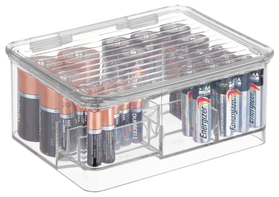 Linus átlátszó rendszerező rekeszekkel és fedéllel, 17 x 14 cm - iDesign