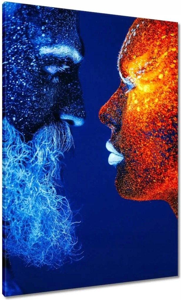 Vászonkép 70x100 Hideg ő forró szex