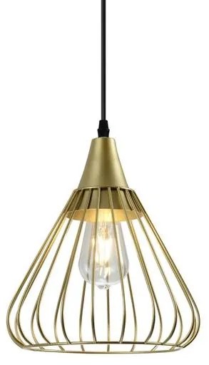 Lámpa Mennyezeti lámpatest TESS,2516,AC220-240V,50/60Hz,1*E27,IP20,átmérő 24cm,egyes,arany