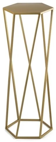 Virágállvány 70x24 cm arany színben