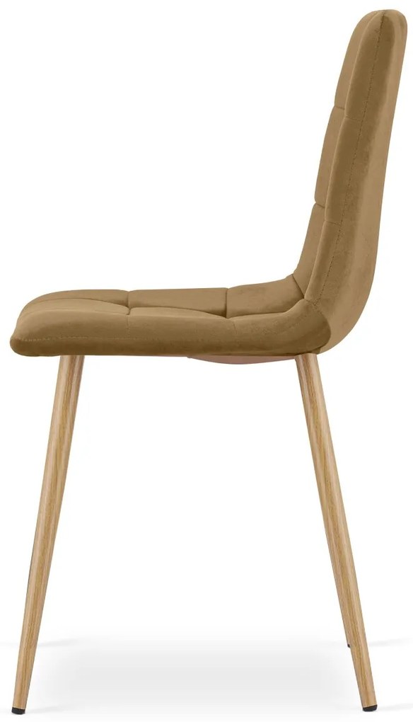 Barna bársony szék KARA