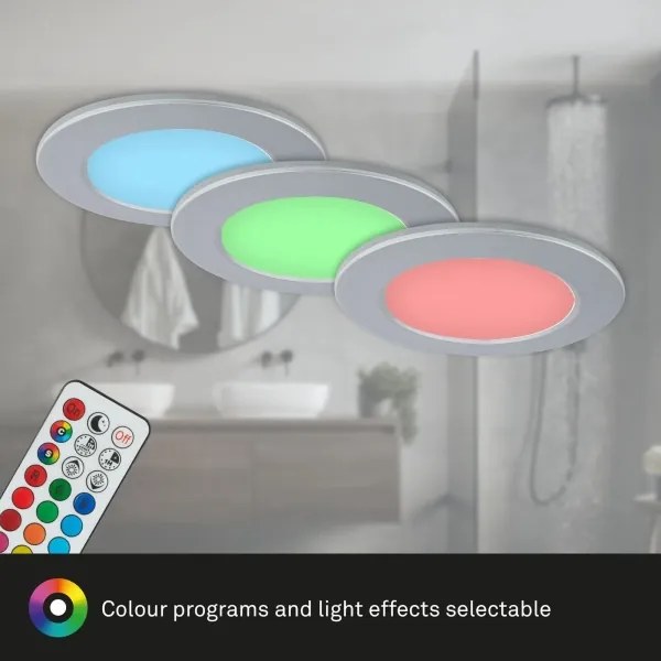 Briloner - KÉSZLET 3x LED Dimmelhető fürdőszobai lámpa LED/4,8W/230V IP65