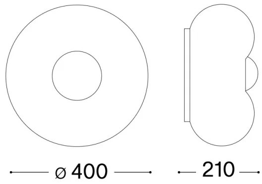 Ideal Lux - LED Mennyezeti lámpa ARIZONA 3xGX53/9W/230V átm. 40 cm fehér