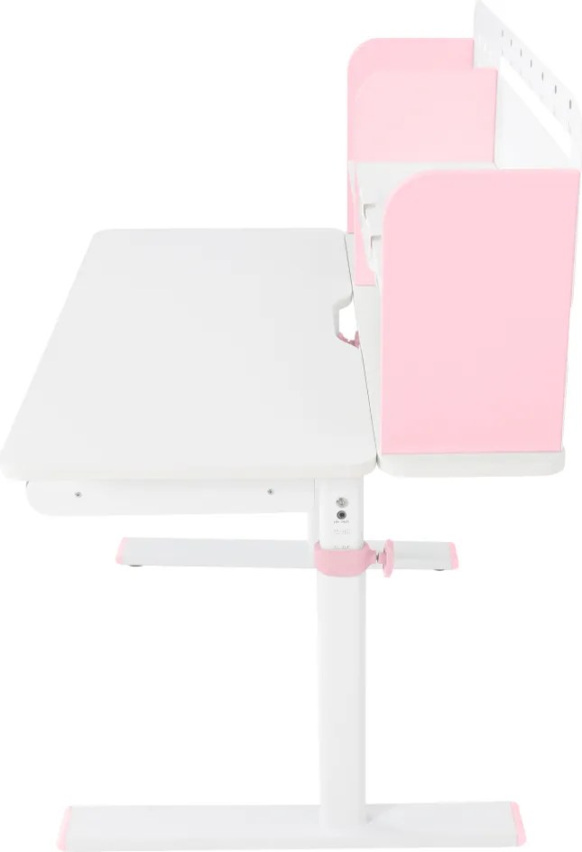 Növekvő íróasztal, rózsaszín/fehér, ADAN