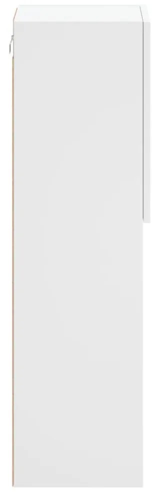 2 db fehér TV-szekrény LED-világítással 30,5 x 30 x 102 cm