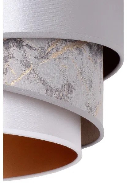 Duolla - Csillár zsinóron KOBO 1xE27/15W/230V átm. 45 cm ezüst/arany