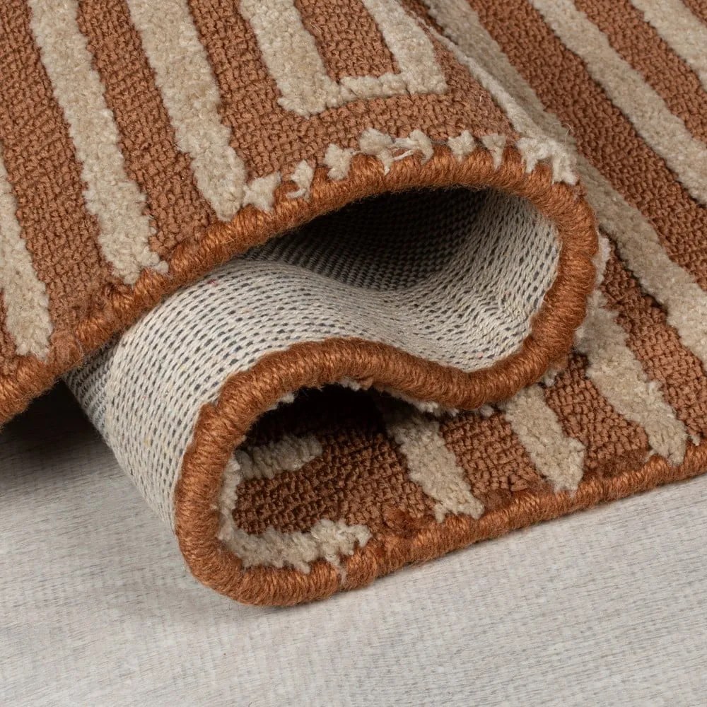 Terrakotta színű szőnyeg 160x230 cm Kylo – Flair Rugs