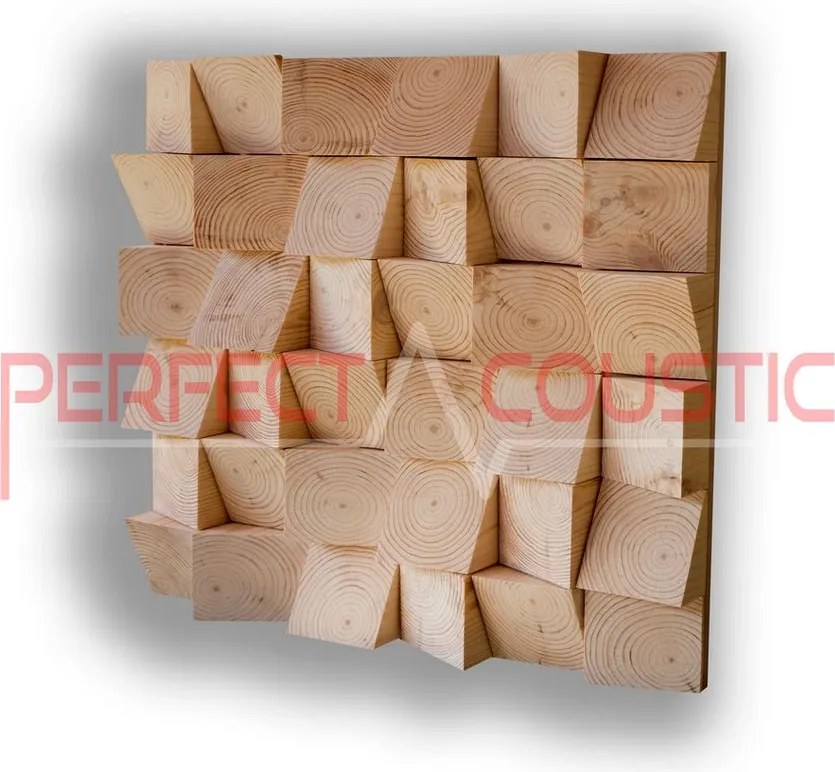 Ferde kocka diffúzor 60x60x6cm mahagóni színben - 70x70x6cm csamagolással a szállításhoz