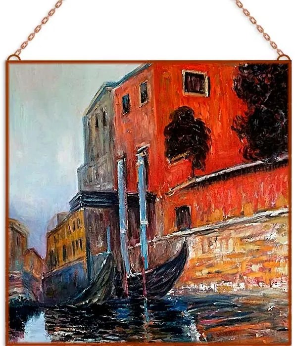 Monet - The Red House üvegkép, falikép