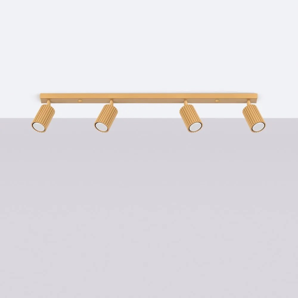 Aranyszínű spotlámpa 6,5x81 cm Gleam – Sollux