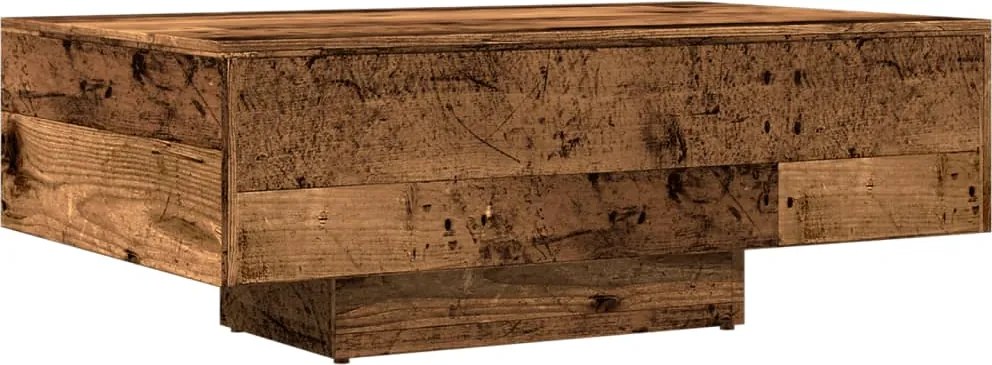 vidaXL antik fa színű szerelt fa dohányzóasztal 85 x 55 x 31 cm