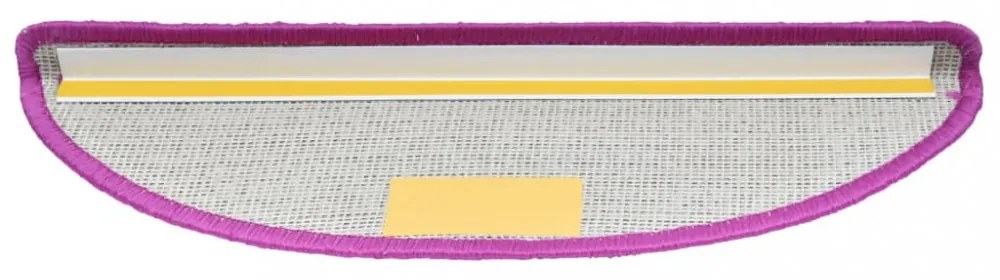 10 db lila félkör alakú lépcsőszőnyeg 56 x 17 x 3 cm
