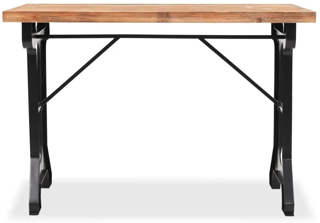 Étkezőasztal tömör fenyő asztallappal 122 x 65 x 82 cm