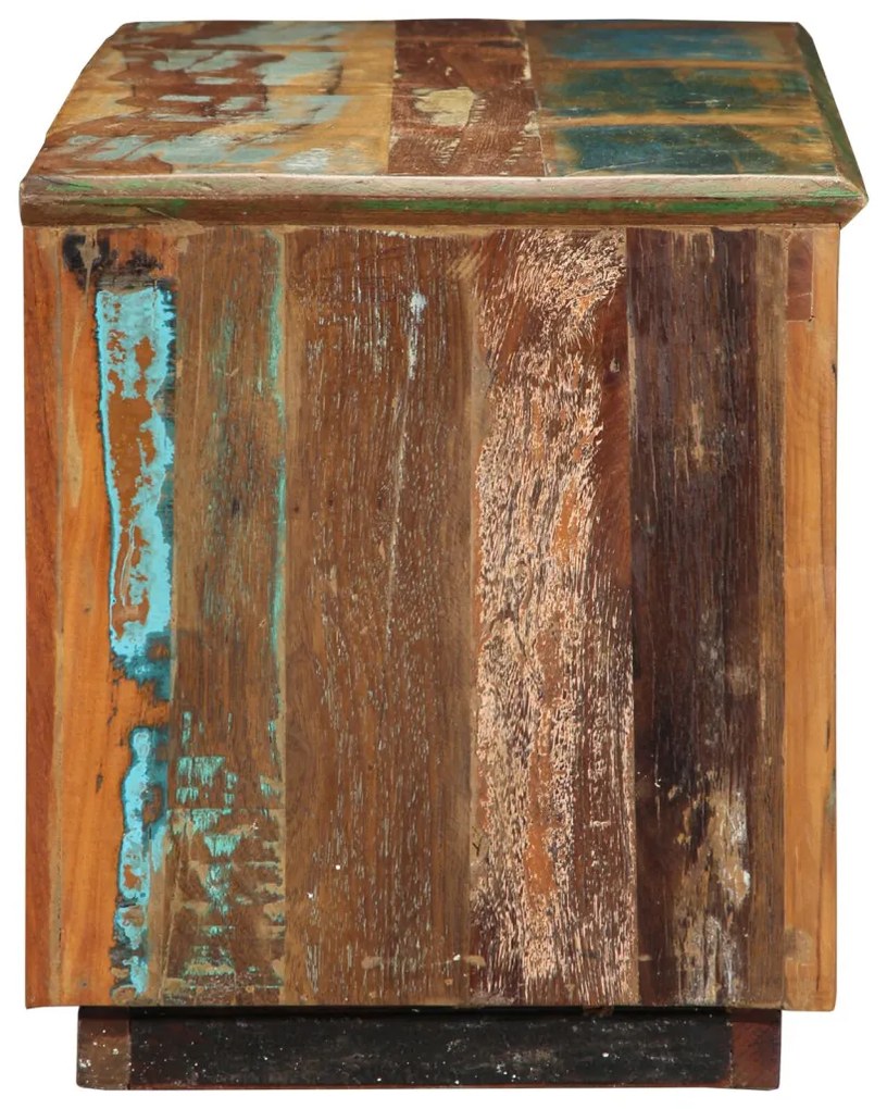 Cipőtároló 110x35x40 cm Tömör fa újrahasznosított