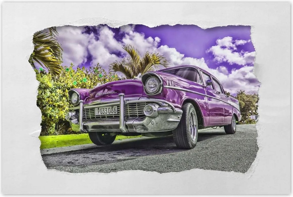 Poszterek 120x80 Lila Chevrolet