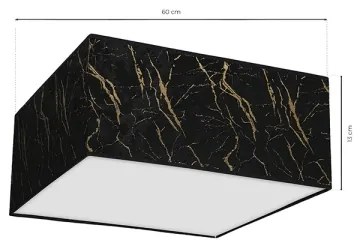 Mennyezeti lámpa SENSO 2xE27/60W/230V fekete