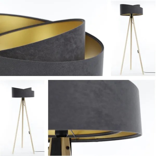 Állólámpa GALAXY 1xE27/60W/230V szürke/bézs