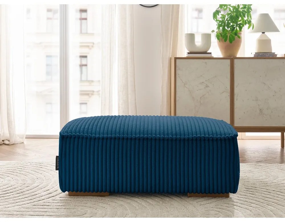 Kék kordbársony lábtartó Chelsea – Bobochic Paris