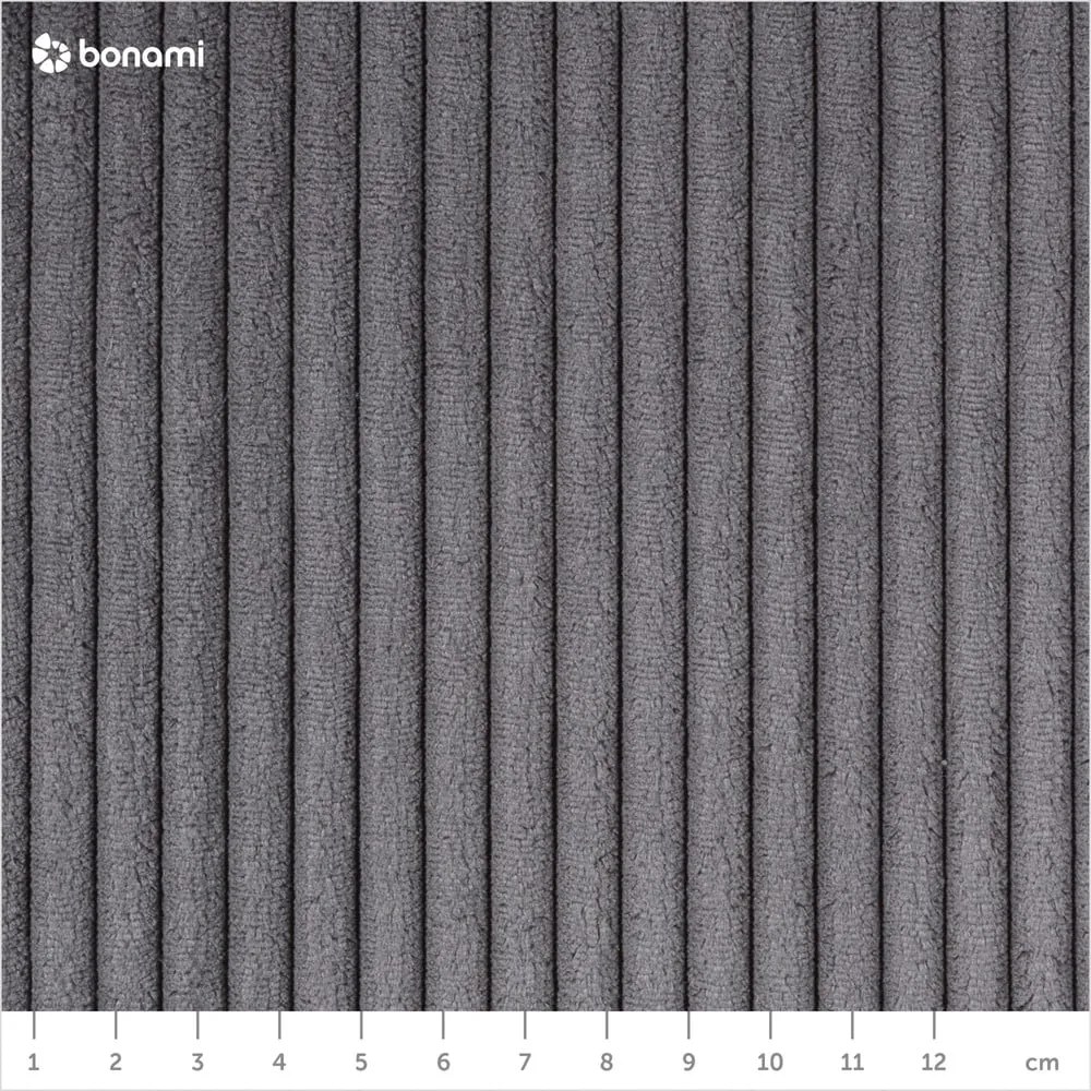 Bowie sötétszürke kordbársony variálható kanapéágy - Bonami Selection