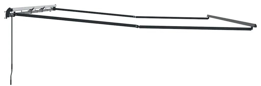 Napernyő Antracit 6 × 3,5 m Fém