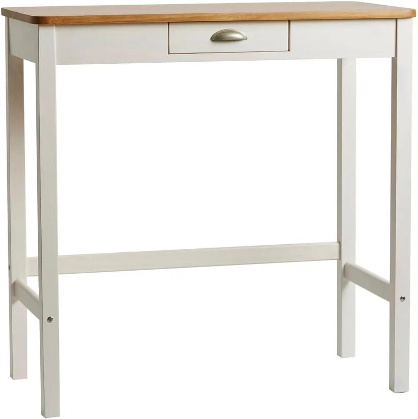 Caya fehér bárasztal 2 db székkel, tömör borovi fenyőből - Marckeric