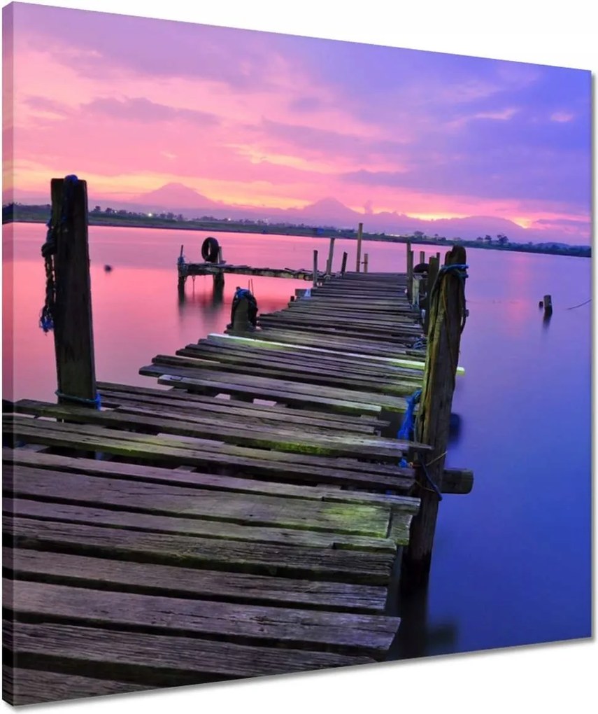 Vászonkép 50x50 Híd a deszkákból