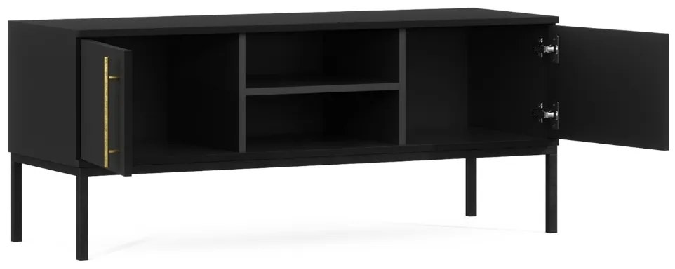 TV asztal LANZZI 120x40 cm, fekete