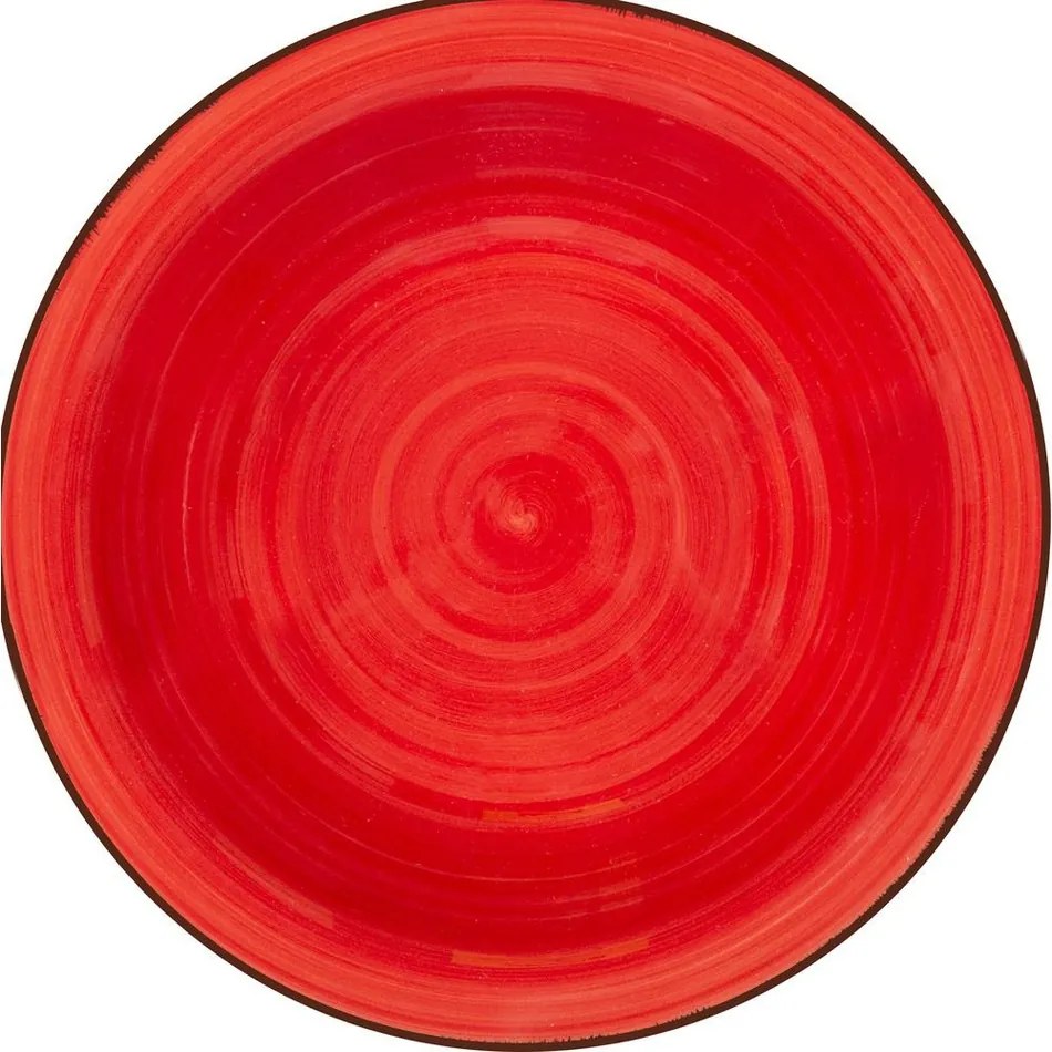 Lamart LT9095 kerámia mély tányér Happy, átmérő21,5 cm, piros