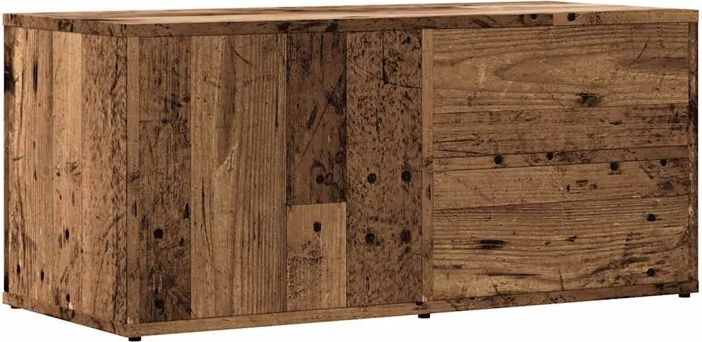 vidaXL antik fa színű szerelt fa TV-szekrény 80x34x35,5 cm