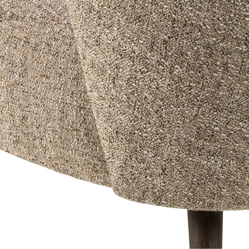 Bézs buklé fotel Elmont – Actona