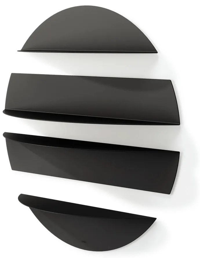 Fekete fém polc készlet 4 db-os 76 cm Solis – Umbra
