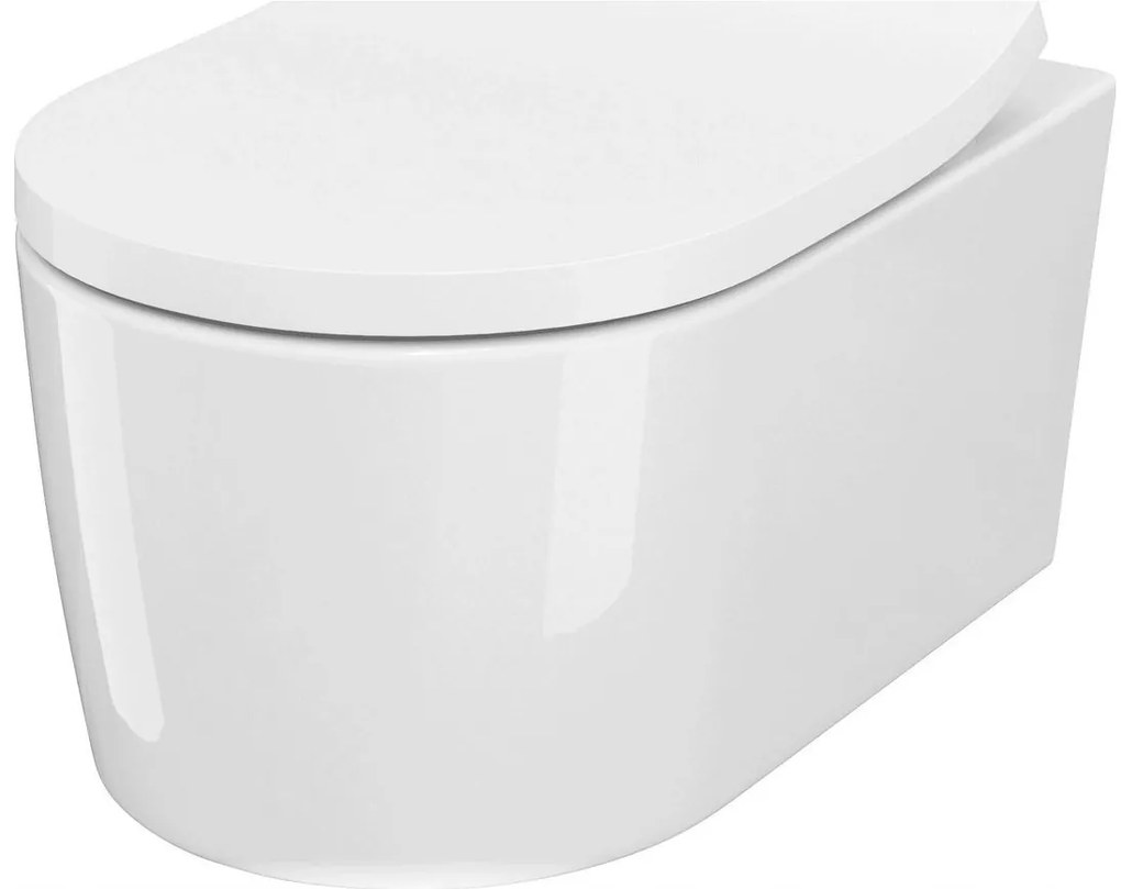 Cersanit Inverto függő WC csésze StreamOn 52 x 35,5 cm + lassan eső ülőke, fehér, S701-432