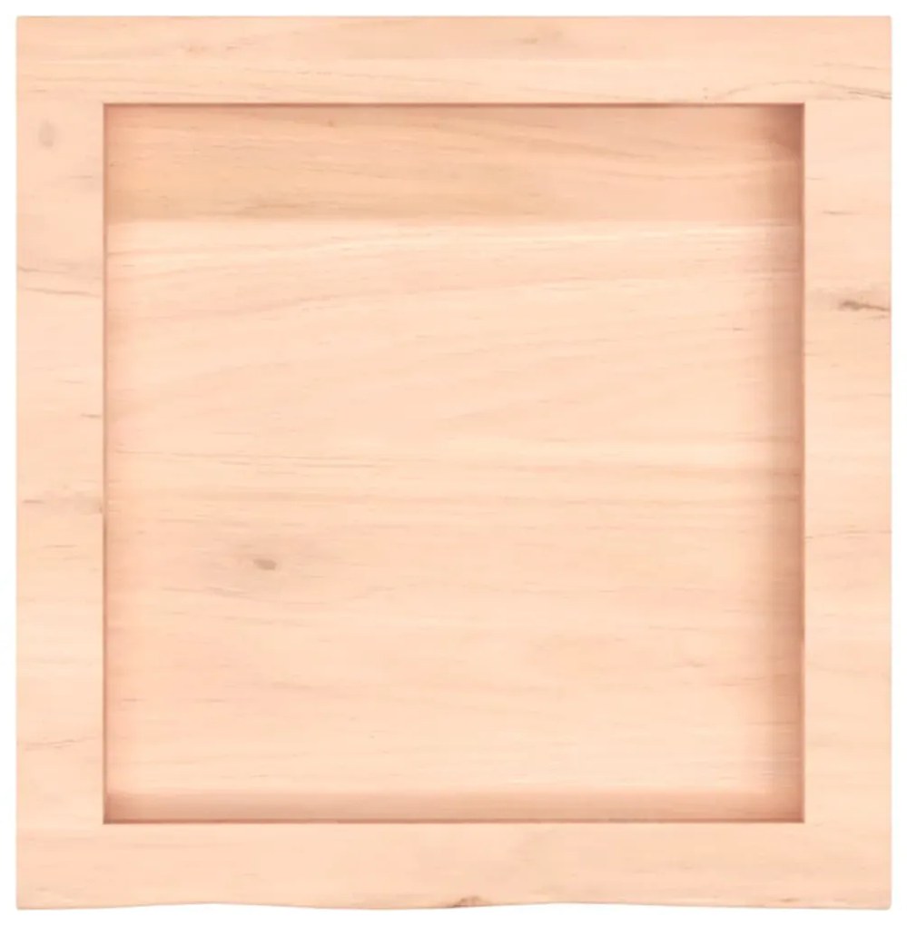 kezeletlen tömör tölgyfa fali polc 40x40x(2-4) cm