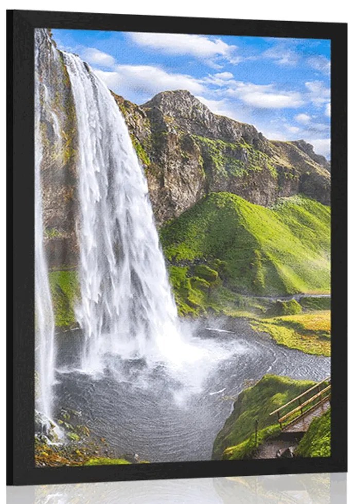 Poszter Seljalandsfoss vízesés