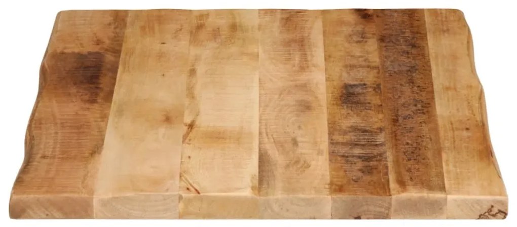 vidaXL tömör nyers mangófa természetes élű asztallap 80 x 60 x 2,5 cm