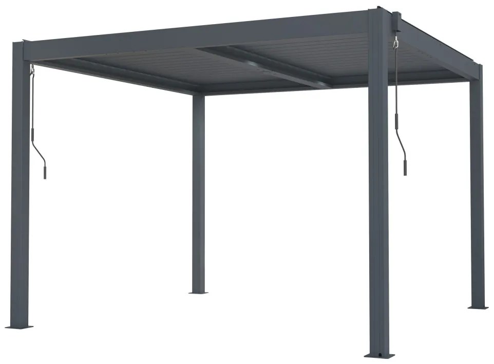 Bioklimatikus pergola G21 Austin 3x3 m, antracit alumínium - sérült csomagolás