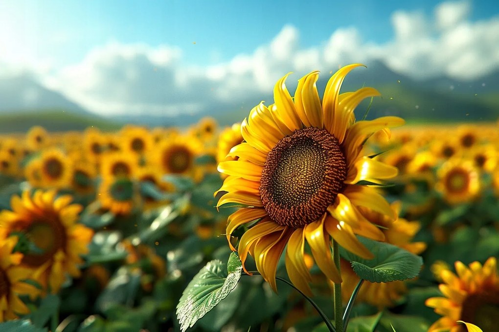 Canvas Vászonkép Természet Napraforgó Virág Nap 60x40